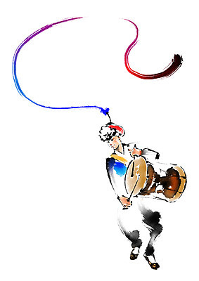 전신 PSD 한국문화 한국전통 남자 일러스트 캘리그라피 붓터치 한명 서기 성인 한복 풍물놀이 사물놀이 장구 상모 상모돌리기 장구채 국내일러스트 1 동양문화 전통 모션 타악기 한국 국악기 국악 사람 전통놀이 전통의상 전통공연 파일형식