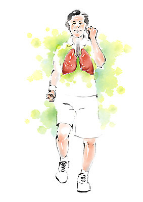 전신 PSD 노년 남자 일러스트 캘리그라피 건강 한명 서기 성인 운동 걷기 건강관리 허파 질병 국내일러스트 1 의학 모션 관리 사람 호흡기관 파일형식