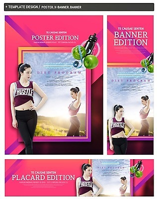 PSD 구름 배너 배너템플릿 여자 가로배너 ZIP 포스터 세로배너 다이어트 하늘 프레임 줄자 20대 두명 세트 운동 한국인 현수막 사과 물병 자연요소 템플릿 과일 자 건강 사람 동양인 청년 가로 세로 물통 파일형식