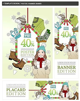 PSD 배너 배너템플릿 여자 가로배너 ZIP 포스터 세로배너 겨울 양말 털모자 부츠 한명 이벤트 성인 선물상자 세트 라벨 세일 현수막 스웨터 손모아장갑 템플릿 모자_잡화 1 계절 장갑 신발 상의 프레임 선물 사람 가로 세로 상자 파일형식