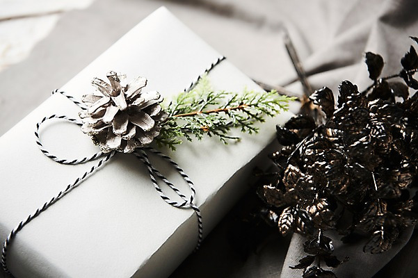 포토 JPG 스튜디오촬영 크리스마스 크리스마스용품 실내 사람없음 선물상자 천 오브젝트 솔방울 국내포토 기념일 선물 내부 상자 직물 용품 파일형식