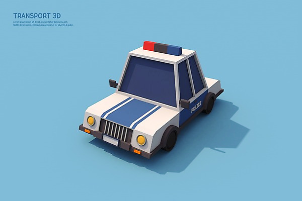 PSD 편집이미지 육상교통 교통수단 자동차 사람없음 그래픽 3D소스 3D 디지털합성 경찰차 편집3D 교통 파일형식
