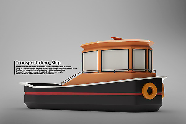PSD 편집이미지 교통수단 수상교통 사람없음 그래픽 3D소스 3D 보트 디지털합성 선박 편집3D 교통 배_교통 파일형식