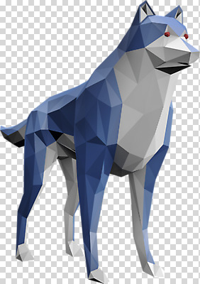 동물 편집이미지 한마리 사람없음 3D소스 3D 입체 디지털합성 늑대 PNG 폴리곤 로우폴리 편집소스 1 포유류 파일형식