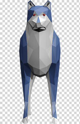 동물 편집이미지 한마리 사람없음 3D소스 3D 입체 디지털합성 늑대 PNG 폴리곤 로우폴리 편집소스 1 포유류 파일형식