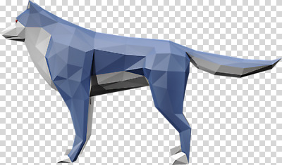 동물 편집이미지 한마리 사람없음 3D소스 3D 입체 디지털합성 늑대 PNG 폴리곤 로우폴리 편집소스 1 포유류 파일형식