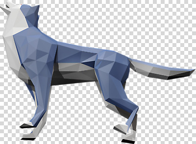 동물 편집이미지 한마리 사람없음 3D소스 3D 입체 디지털합성 늑대 PNG 폴리곤 로우폴리 편집소스 1 포유류 파일형식