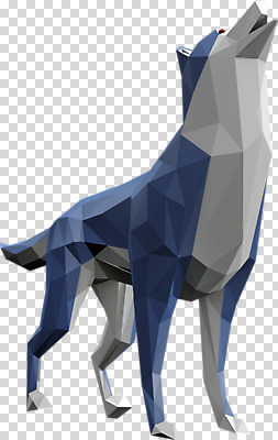 동물 편집이미지 한마리 사람없음 3D소스 3D 입체 디지털합성 늑대 PNG 폴리곤 로우폴리 편집소스 1 포유류 파일형식