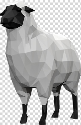 동물 편집이미지 한마리 사람없음 3D소스 3D 양 입체 디지털합성 PNG 폴리곤 로우폴리 편집소스 1 포유류 파일형식