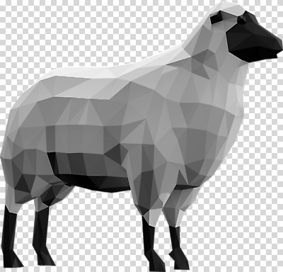 동물 편집이미지 한마리 사람없음 3D소스 3D 양 입체 디지털합성 PNG 폴리곤 로우폴리 편집소스 1 포유류 파일형식