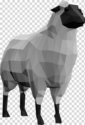 동물 편집이미지 한마리 사람없음 3D소스 3D 양 입체 디지털합성 PNG 폴리곤 로우폴리 편집소스 1 포유류 파일형식