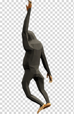 동물 편집이미지 한마리 사람없음 3D소스 3D 입체 디지털합성 PNG 침팬지 폴리곤 로우폴리 편집소스 1 포유류 파일형식