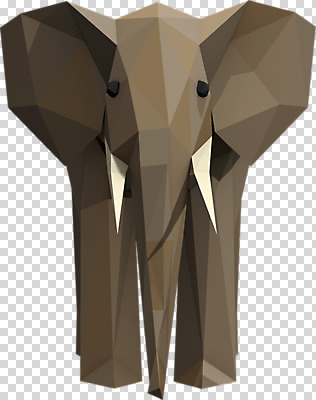 동물 편집이미지 한마리 코끼리 사람없음 3D소스 3D 입체 디지털합성 PNG 폴리곤 로우폴리 편집소스 1 포유류 파일형식