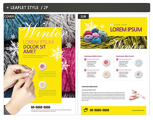 템플릿 손 ZIP 포스터 리플렛 신체부위 뜨개질 털실 전단템플릿 전단 털장갑 뜨개도구 손뜨개 인디자인 INDD 이미지템플릿 장갑 사람 취미 도구 실 홍보물 파일형식