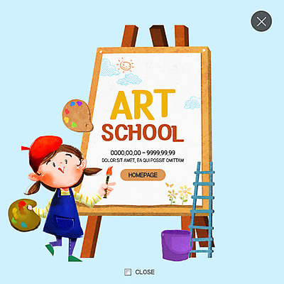 전신 PSD 템플릿 여자 교육 어린이 웹템플릿 사다리 팝업 이벤트팝업 웹팝업 한명 서기 이벤트 팔레트 이젤 그림 캔버스 레이어팝업 이미지템플릿 1 모션 사람 미술도구 도구 파일형식