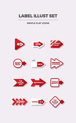 아이콘 화살표 사람없음 쇼핑 세트 라벨 세일 플랫 플랫아이콘 new 2D아이콘 AI파일 프레임 파일형식 벡터