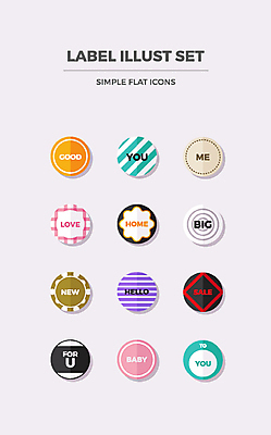 도형 아이콘 사랑 사람없음 세트 라벨 세일 원형 플랫 이름표 플랫아이콘 체크무늬 2D아이콘 AI파일 감정 무늬 프레임 파일형식 벡터