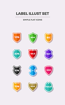 아이콘 이벤트 사람없음 쇼핑 세트 라벨 세일 최고 플랫 플랫아이콘 new 2D아이콘 AI파일 프레임 파일형식 벡터