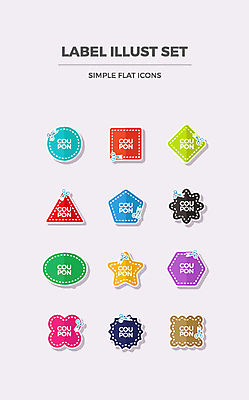 도형 아이콘 별 사람없음 세트 라벨 사각형 원형 플랫 삼각형 플랫아이콘 쿠폰 가위질 2D아이콘 AI파일 자연요소 프레임 가위_도구 파일형식 벡터