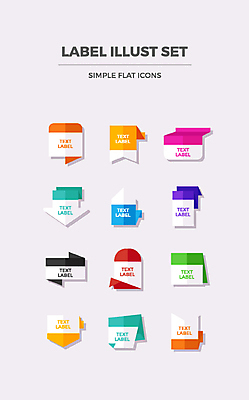 아이콘 텍스트 사람없음 세트 라벨 견본 플랫 플랫아이콘 2D아이콘 AI파일 프레임 파일형식 벡터