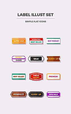 아이콘 이벤트 사람없음 세트 라벨 세일 최고 플랫 플랫아이콘 new 2D아이콘 AI파일 프레임 파일형식 벡터