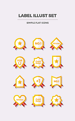 아이콘 사람없음 세트 라벨 우승 플랫 플랫아이콘 넘버원 배지 2D아이콘 AI파일 프레임 최고 파일형식 벡터