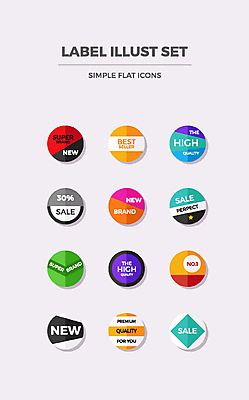 도형 아이콘 이벤트 사람없음 쇼핑 세트 라벨 세일 원형 플랫 플랫아이콘 2D아이콘 AI파일 프레임 파일형식 벡터