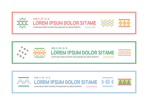 도형 템플릿 배너템플릿 가로배너 크리스마스 무늬 사각프레임 눈꽃 사람없음 사각형 현수막 배너세트 AI파일 배너 기념일 프레임 눈_날씨 가로 세트 파일형식 벡터