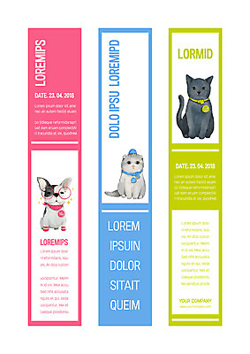 템플릿 배너템플릿 세로배너 사각프레임 세마리 사람없음 사각형 고양이 현수막 반려 배너세트 AI파일 도형 배너 포유류 프레임 3 세로 반려동물 세트 파일형식 벡터