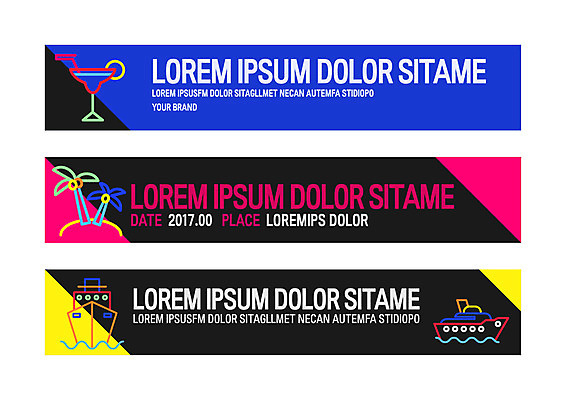 템플릿 배너템플릿 가로배너 사각프레임 사람없음 야자수 사각형 현수막 칵테일 네온 선박 배너세트 AI파일 도형 나무 배너 수상교통 프레임 주류 가로 세트 파일형식 벡터