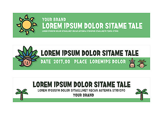 템플릿 배너템플릿 가로배너 얼굴 사각프레임 사람 세명 야자수 태양 사각형 현수막 배너세트 AI파일 자연요소 도형 나무 배너 프레임 신체부위 가로 세트 파일형식 벡터