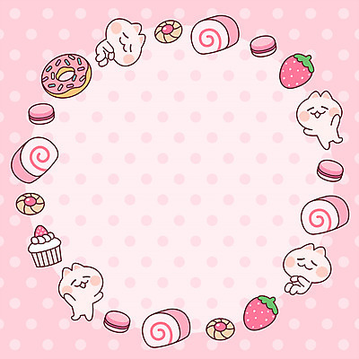 동물 캐릭터 여러마리 일러스트 프레임 사람없음 쿠키 귀여움 고양이 봄 메모지 도넛 컵케이크 편지 편지지 마카롱 롤케이크 아기자기 국내일러스트 일러캐릭터 AI파일 계절 다수 컨셉 포유류 디저트 반려동물 케이크 사무용품 파일형식 벡터