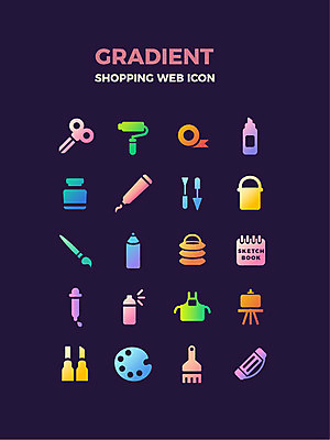 아이콘 색연필 가위 사람없음 쇼핑 앞치마 물감 붓 팔레트 스포이트 물통 스케치북 이젤 웹아이콘 롤러 페인트붓 조각칼 스프레이락카 화구통 마스킹테이프 2D아이콘 AI파일 문구용품 학용품 미술도구 칼 테이프 피펫 파일형식 벡터