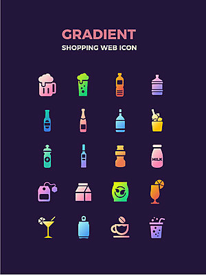 아이콘 커피 맥주 사람없음 물 쇼핑 우유 칵테일 차 샴페인 웹아이콘 양주 요구르트 캔음료 탄산수 2D아이콘 AI파일 자연요소 음료 유제품 주류 파일형식 벡터