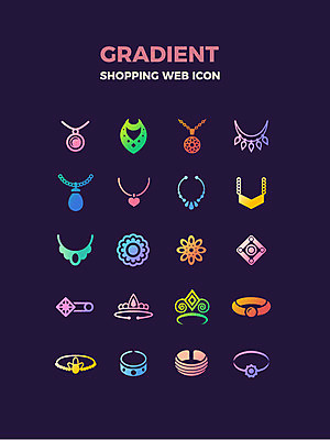 아이콘 목걸이 장신구 팔찌 사람없음 쇼핑 티아라 웹아이콘 브로치 악세사리함 2D아이콘 AI파일 왕관 파일형식 벡터