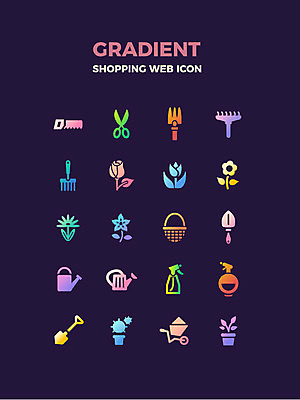 식물 아이콘 꽃 선인장 가위 사람없음 쇼핑 수레 모종삽 삽 물통 꽃바구니 웹아이콘 분무기 톱 갈고리 갈퀴 2D아이콘 AI파일 문구용품 바구니 카트 공구 파일형식 벡터