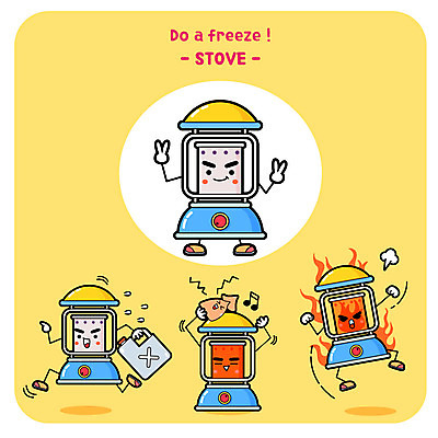 캐릭터 일러스트 불 사람없음 달리기 뜨거움 난로 오징어 기름값 사물캐릭터 일러캐릭터 AI파일 자연요소 모션 연체동물 수중동물 가격 난방기 파일형식 벡터