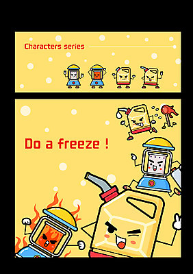 캐릭터 일러스트 불 사람없음 세트 석유 난로 성냥 사물캐릭터 일러캐릭터 AI파일 자연요소 난방기 파일형식 벡터