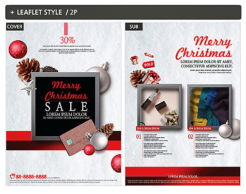 템플릿 ZIP 포스터 리플렛 크리스마스장식 크리스마스 선물 사람없음 립스틱 신용카드 니트 전단템플릿 전단 솔방울 인디자인 INDD 이미지템플릿 기념일 상의 금융 화장품 홍보물 파일형식