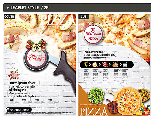 템플릿 ZIP 포스터 리본 리플렛 벽 크리스마스 벽돌 피자 사람없음 세일 전단템플릿 전단 인디자인 INDD 이미지템플릿 기념일 패스트푸드 서양음식 홍보물 파일형식