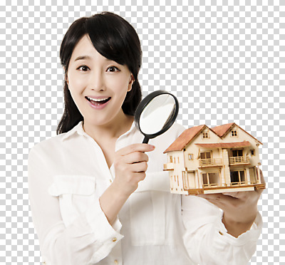 편집 편집이미지 여자 돋보기 부동산 주택 한명 서기 웃음 들기 상반신 성인 앞모습 30대 금융 모형 놀람 한국인 건축모형 PNG 성인여자한명만 편집소스 1 감정 뷰포인트 모션 표정 사람 동양인 건물 장년 경제 재산 여자한명만 성인여자만 파일형식