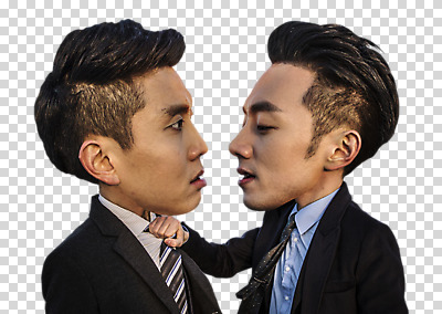 편집 편집이미지 남자 정장 상반신 20대 두명 옆모습 마주보기 한국인 비즈니스맨 싸움 PNG 멱살 SD캐릭터 편집소스 캐릭터 옷 뷰포인트 비즈니스 모션 사람 동양인 청년 직장인 파일형식