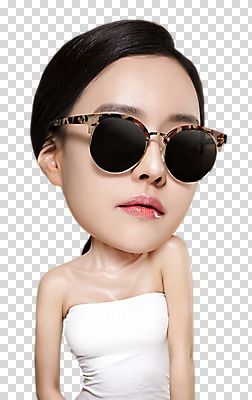 편집 편집이미지 여자 한명 상반신 20대 앞모습 선글라스 뷰티 한국인 튜브탑 PNG 의료성형뷰티 SD캐릭터 편집소스 캐릭터 1 안경 뷰포인트 상의 사람 동양인 청년 파일형식