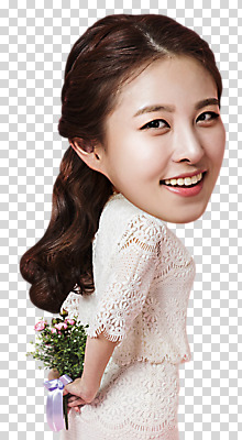 편집 편집이미지 여자 꽃다발 한명 웃음 들기 상반신 20대 옆모습 한국인 PNG SD캐릭터 편집소스 캐릭터 1 꽃 뷰포인트 모션 표정 사람 동양인 청년 파일형식