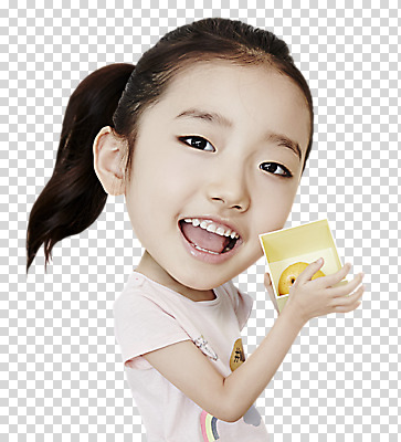 편집 편집이미지 여자 어린이 한명 웃음 들기 상반신 앞모습 상자 한국인 PNG SD캐릭터 편집소스 캐릭터 1 뷰포인트 모션 표정 사람 동양인 파일형식