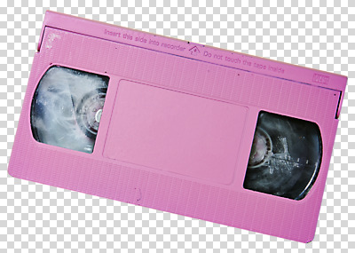 편집 편집이미지 분홍색 사람없음 오브젝트 아날로그 비디오 PNG 비디오테이프 편집소스 컬러 파일형식