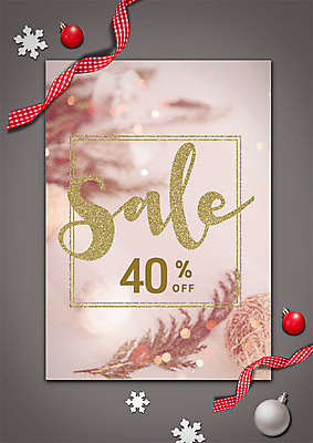 PSD 편집 편집이미지 리본 크리스마스 겨울 사각프레임 이벤트 사람없음 세일 장식볼 엽서 이미지편집 계절 기념일 프레임 장식 사각형 편지 파일형식