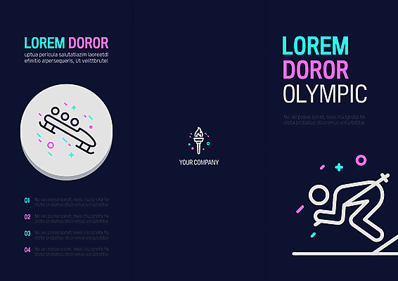 템플릿 표지디자인 북디자인 출판디자인 표지 리플렛 북커버 3단접지 스키 동계올림픽 팜플렛 사람없음 픽토그램 성화 평창동계올림픽 이미지템플릿 AI파일 올림픽 겨울스포츠 파일형식 벡터