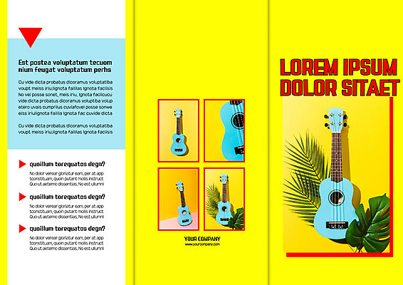 템플릿 표지디자인 북디자인 출판디자인 표지 음악 리플렛 북커버 3단접지 팜플렛 사람없음 기타 우쿨렐레 이미지템플릿 AI파일 현악기 문화예술 파일형식 벡터