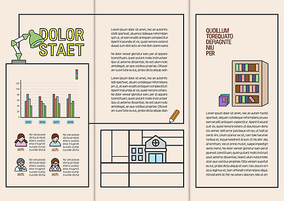 템플릿 표지디자인 북디자인 출판디자인 여자 교육 남자 내지 리플렛 북커버 3단접지 학교 그래프 책장 팜플렛 여러명 책 연필 스탠드 이미지템플릿 AI파일 가구 다수 학용품 조명 사람 필기구 파일형식 벡터